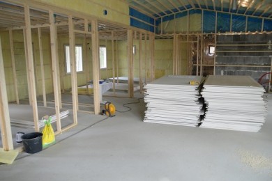 Reģipša sienas montāža